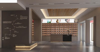 新中式茶叶店3D模型下载